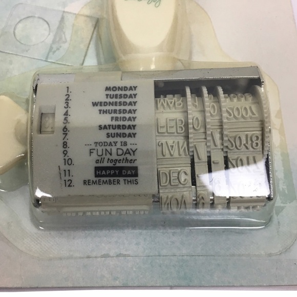 DEAR LIZZY Roller Date Stamp Phrases Scrapbooking Crafting Planner Accessories - Picture 2 of 4